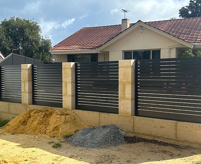 Modern Colorbond fencing installed in a Adelaide backyard, providing privacy and security.