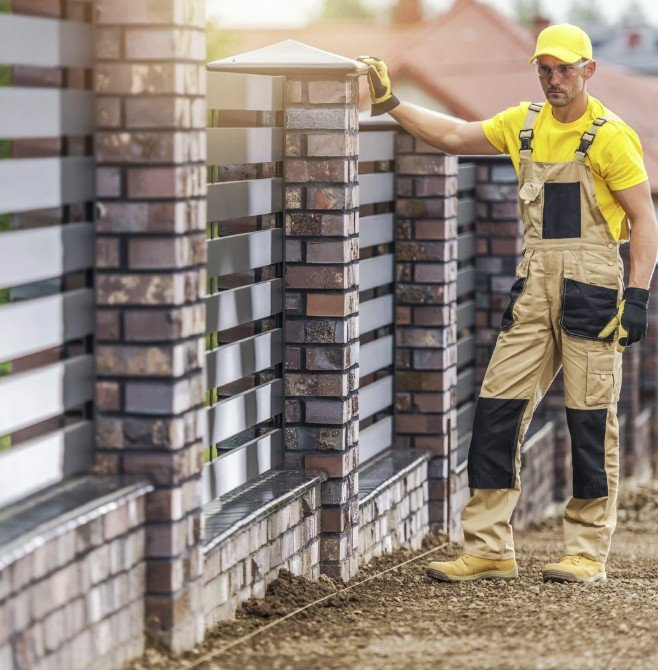 New fence being installed